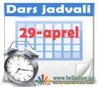 29-aprel dars jadvali