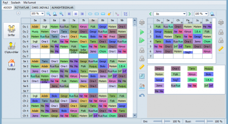 Dars jadvali tuzuvchi dasturlar