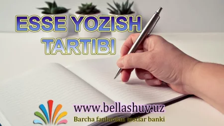 Esse yozish bo'yicha uslubiy tavsiya