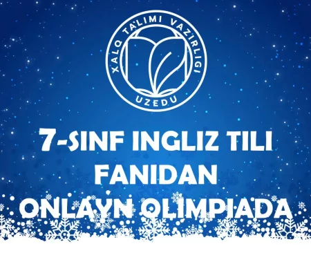 7-sinf ingliz tili fanidan online olimpiada