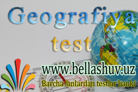 7-sinf geografiya fanidan online test